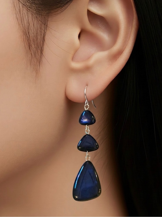 Ashley Stewart Jewelry - Ashley Stewart Deep Blue Teardrop Earrings NWT